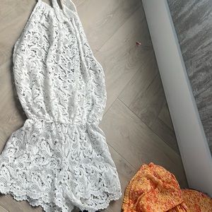 Alexis crochet halter romper